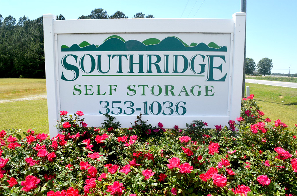 Southridge Self Storage roadside sign