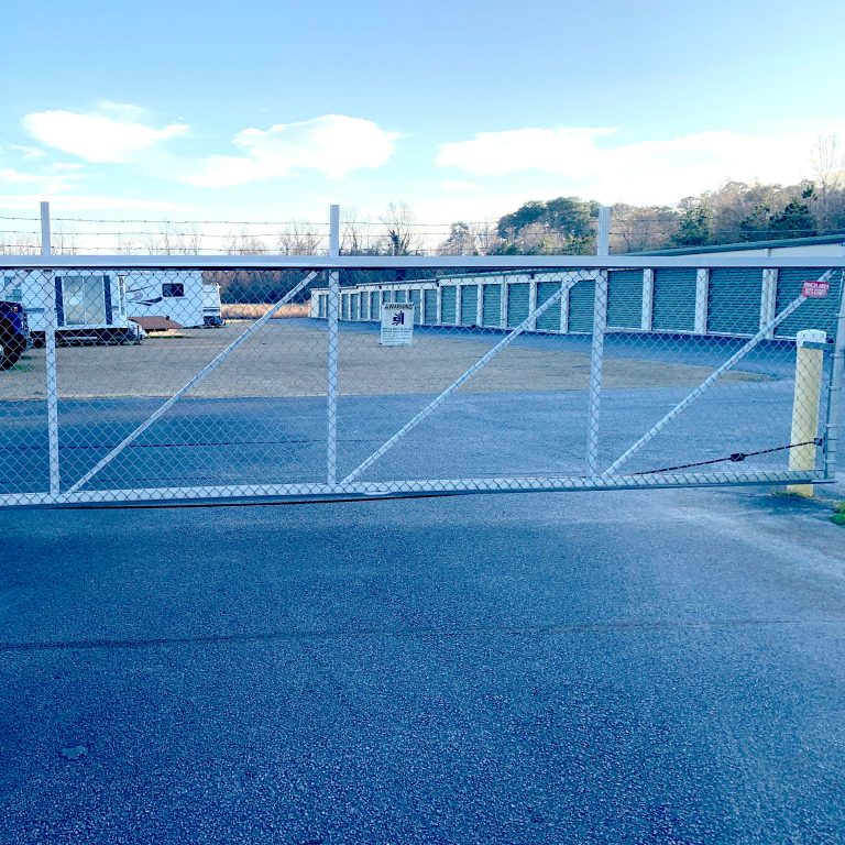 Fenced entrance to Southridge Self Storage